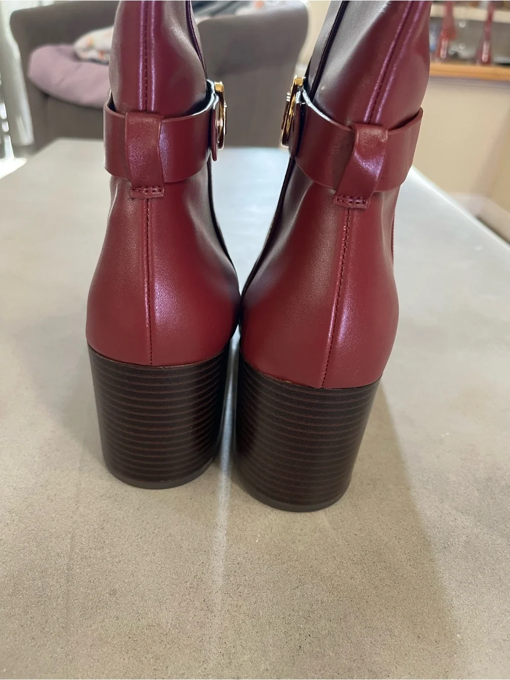 Michael Kors Carmen Riding Boots in the color Mulberry Size 11 - Picture 13 of 16